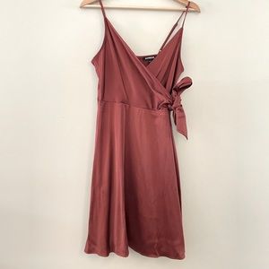 Satin Rosewood Dress
